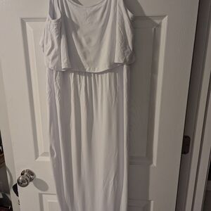 Casual White Sleeveless Dress